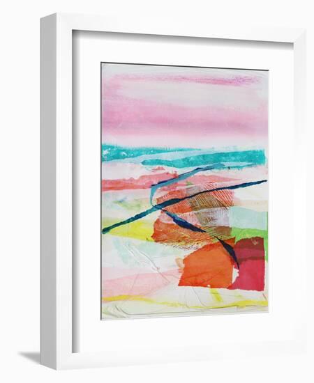 Muse, 2020, (monoprint/collage on paper)-Angie Kenber-Framed Giclee Print