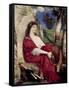 Muse of Music and Lyric Poetry-Arnold Bocklin-Framed Stretched Canvas