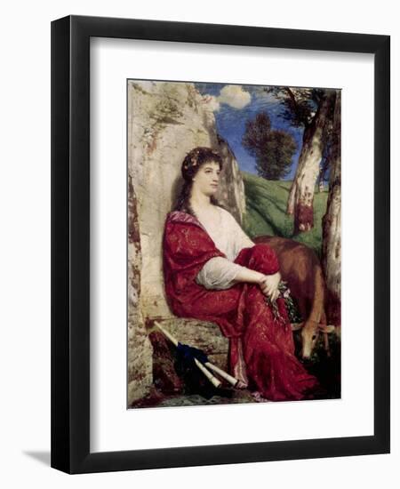 Muse of Music and Lyric Poetry-Arnold Bocklin-Framed Giclee Print