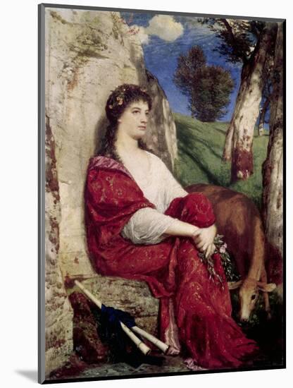 Muse of Music and Lyric Poetry-Arnold Bocklin-Mounted Giclee Print