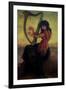 Muse Playing the Harp-Ernest Antoine Hebert-Framed Giclee Print