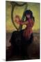 Muse Playing the Harp-Ernest Antoine Hebert-Mounted Giclee Print