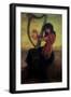 Muse Playing the Harp-Ernest Antoine Hebert-Framed Giclee Print