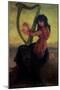 Muse Playing the Harp-Ernest Antoine Hebert-Mounted Giclee Print