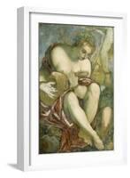 Muse with Lute, c.1578-Jacopo Robusti Tintoretto-Framed Giclee Print