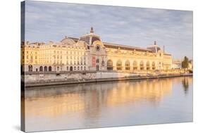 Musee D'Orsay on the River Seine, Paris, France, Europe-Julian Elliott-Stretched Canvas