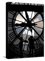 Musee d'Orsay's Clock Window, Paris, France-Lisa S^ Engelbrecht-Stretched Canvas
