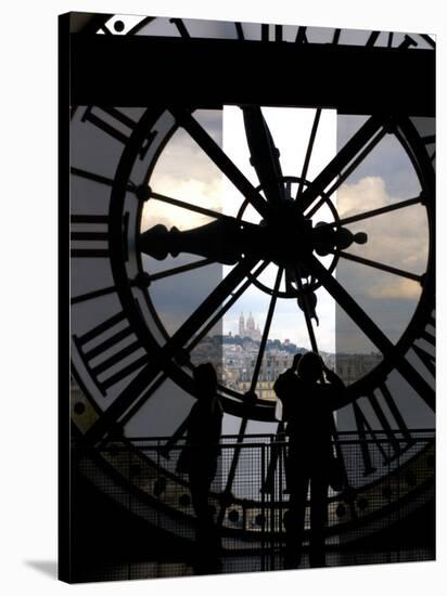 Musee d'Orsay's Clock Window, Paris, France-Lisa S^ Engelbrecht-Stretched Canvas