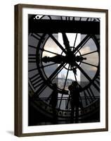 Musee d'Orsay's Clock Window, Paris, France-Lisa S^ Engelbrecht-Framed Premium Photographic Print