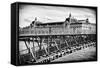 Musee d'Orsay - Solferino Bridge view - Paris - France-Philippe Hugonnard-Framed Stretched Canvas