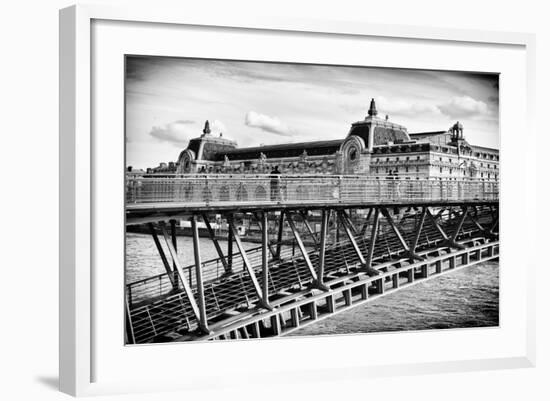 Musee d'Orsay - Solferino Bridge view - Paris - France-Philippe Hugonnard-Framed Photographic Print