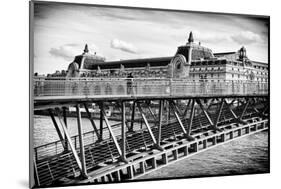 Musee d'Orsay - Solferino Bridge view - Paris - France-Philippe Hugonnard-Mounted Photographic Print