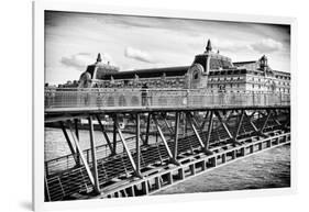 Musee d'Orsay - Solferino Bridge view - Paris - France-Philippe Hugonnard-Framed Photographic Print