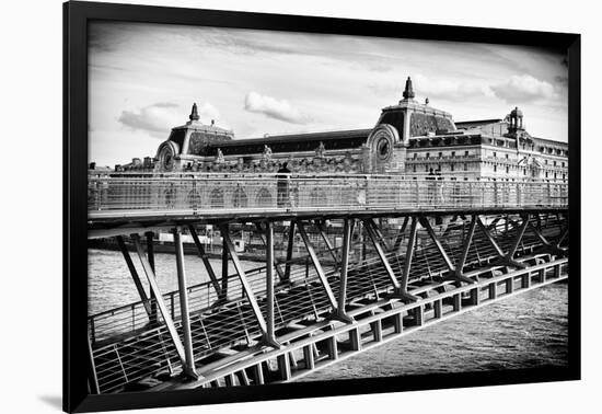 Musee d'Orsay - Solferino Bridge view - Paris - France-Philippe Hugonnard-Framed Photographic Print