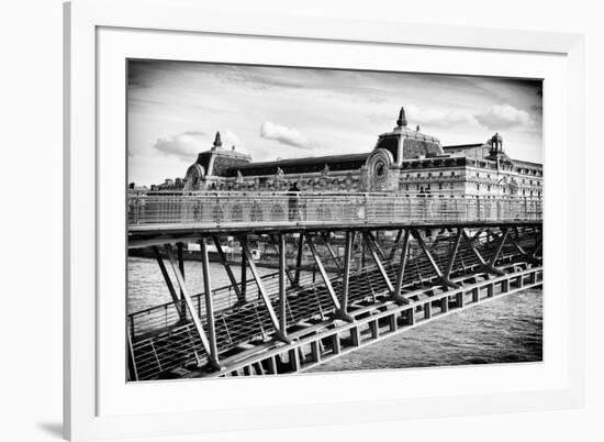 Musee d'Orsay - Solferino Bridge view - Paris - France-Philippe Hugonnard-Framed Photographic Print