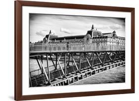 Musee d'Orsay - Solferino Bridge view - Paris - France-Philippe Hugonnard-Framed Photographic Print