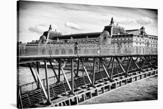 Musee d'Orsay - Solferino Bridge view - Paris - France-Philippe Hugonnard-Stretched Canvas