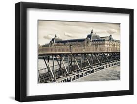 Musee d'Orsay - Solferino Bridge view - Paris - France-Philippe Hugonnard-Framed Photographic Print