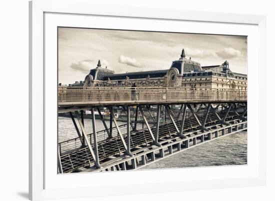 Musee d'Orsay - Solferino Bridge view - Paris - France-Philippe Hugonnard-Framed Photographic Print