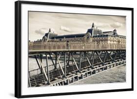 Musee d'Orsay - Solferino Bridge view - Paris - France-Philippe Hugonnard-Framed Photographic Print