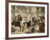 Musée de moeurs en actions. "c'est bien fait ! fallait pas qu'il y aille!"-Philippe Jacques Linder-Framed Giclee Print