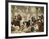 Musée de moeurs en actions. "c'est bien fait ! fallait pas qu'il y aille!"-Philippe Jacques Linder-Framed Giclee Print