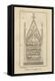 Musée des Monuments Français tome 1 par Alexandre Lenoir: planche 19bis: le tombeau de Dagobert à-Charles Percier-Framed Stretched Canvas