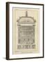 Musée des Monuments Français tome 3, par Alexandre Lenoir: planche 98: tombeau de Louis de-Charles Percier-Framed Giclee Print
