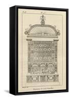 Musée des Monuments Français tome 3, par Alexandre Lenoir: planche 98: tombeau de Louis de-Charles Percier-Framed Stretched Canvas