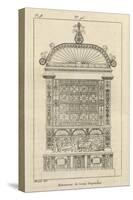 Musée des Monuments Français tome 3, par Alexandre Lenoir: planche 98: tombeau de Louis de-Charles Percier-Stretched Canvas