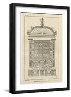 Musée des Monuments Français tome 3, par Alexandre Lenoir: planche 98: tombeau de Louis de-Charles Percier-Framed Giclee Print