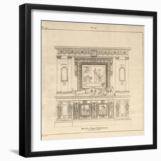 Musée des Monuments Français tome 5, par Alexandre Lenoir: planche 171 : mo-Charles Percier-Framed Giclee Print