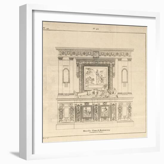 Musée des Monuments Français tome 5, par Alexandre Lenoir: planche 171 : mo-Charles Percier-Framed Giclee Print