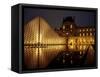 Musee Du Louvre and Pyramide, Paris, France-Roy Rainford-Framed Stretched Canvas