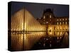 Musee Du Louvre and Pyramide, Paris, France-Roy Rainford-Stretched Canvas