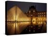 Musee Du Louvre and Pyramide, Paris, France-Roy Rainford-Stretched Canvas