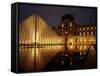 Musee Du Louvre and Pyramide, Paris, France-Roy Rainford-Framed Stretched Canvas