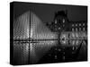 Musee Du Louvre and Pyramide, Paris, France-Roy Rainford-Stretched Canvas