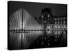 Musee Du Louvre and Pyramide, Paris, France-Roy Rainford-Stretched Canvas