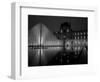 Musee Du Louvre and Pyramide, Paris, France-Roy Rainford-Framed Photographic Print