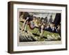 Musee Grotesque: Passengers Aboard the Furie Steamship Sailing from Dover to Calais..-Pierre Maleuvre-Framed Giclee Print