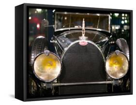 Musee National de l'Automobile, Bugatti Grille, Haut Rhin, France-Walter Bibikow-Framed Stretched Canvas
