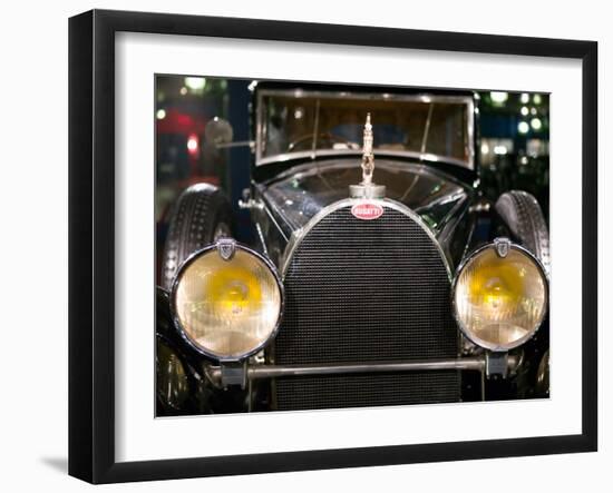 Musee National de l'Automobile, Bugatti Grille, Haut Rhin, France-Walter Bibikow-Framed Premium Photographic Print