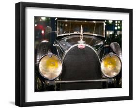 Musee National de l'Automobile, Bugatti Grille, Haut Rhin, France-Walter Bibikow-Framed Premium Photographic Print