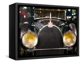 Musee National de l'Automobile, Bugatti Grille, Haut Rhin, France-Walter Bibikow-Framed Stretched Canvas