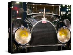 Musee National de l'Automobile, Bugatti Grille, Haut Rhin, France-Walter Bibikow-Stretched Canvas