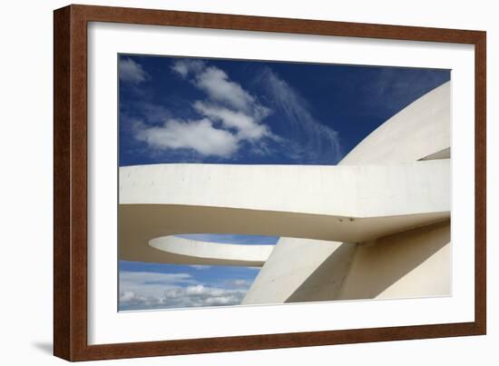 Museo Nacional (Nat'l Museum) Designed by Oscar Niemeyer, Brasilia, UNESCO Site, Brazil-Yadid Levy-Framed Photographic Print
