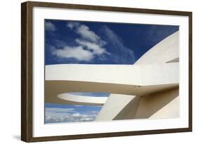 Museo Nacional (Nat'l Museum) Designed by Oscar Niemeyer, Brasilia, UNESCO Site, Brazil-Yadid Levy-Framed Photographic Print