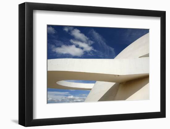 Museo Nacional (Nat'l Museum) Designed by Oscar Niemeyer, Brasilia, UNESCO Site, Brazil-Yadid Levy-Framed Photographic Print