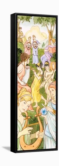 Muses, Greek and Roman Mythology-Encyclopaedia Britannica-Framed Stretched Canvas